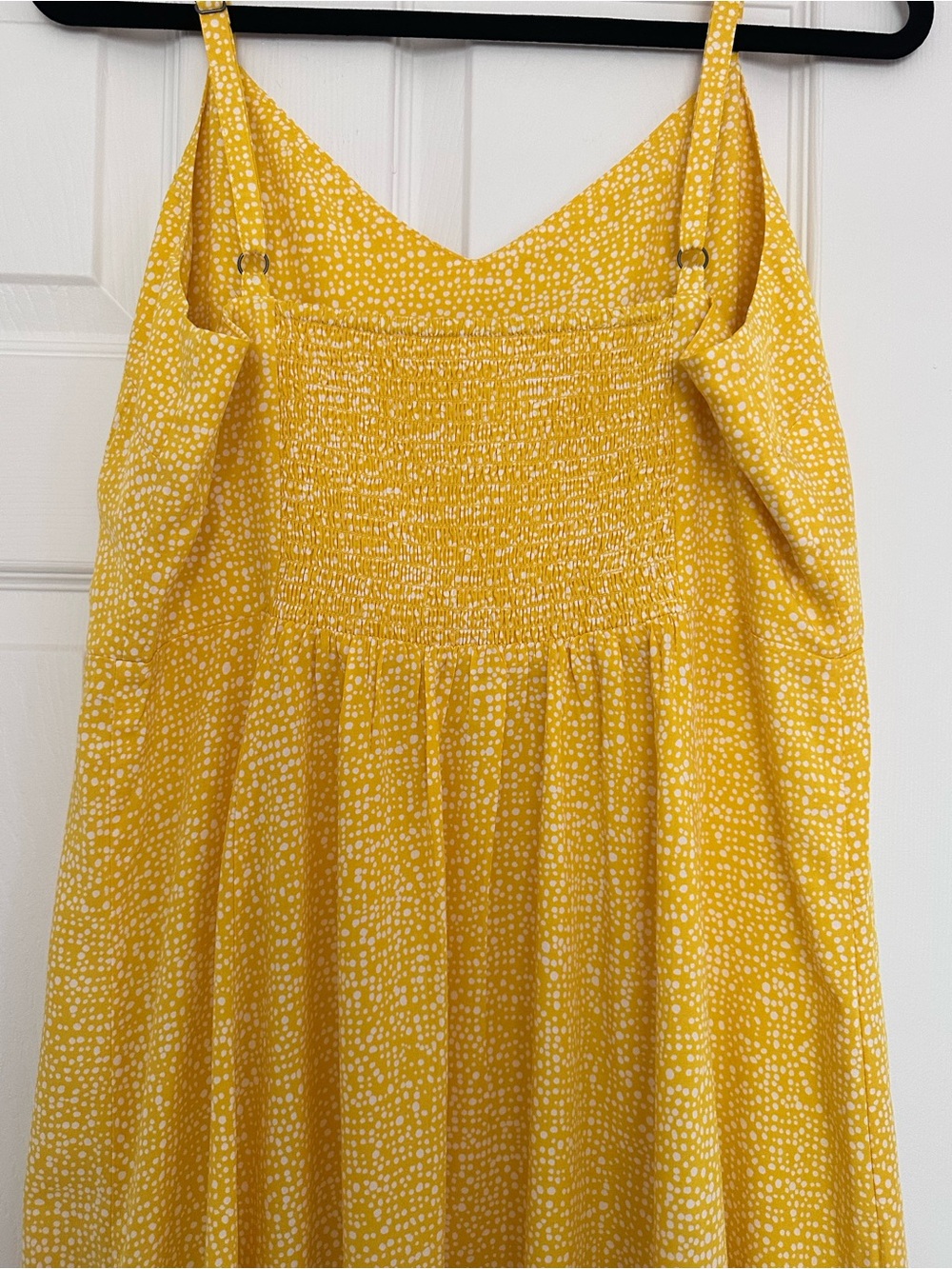 Gap Yellow Spaghetti Strap Midi Dress Size Large - Picture 5 of 8